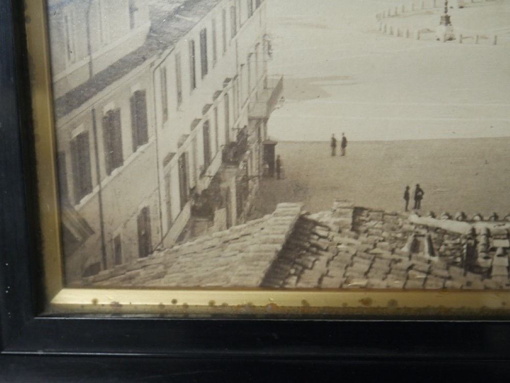 Pair Grand Tour Photographs Rome View VII
