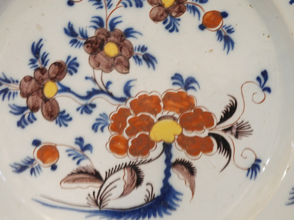 Pair 18thC English Delft Chargers View II