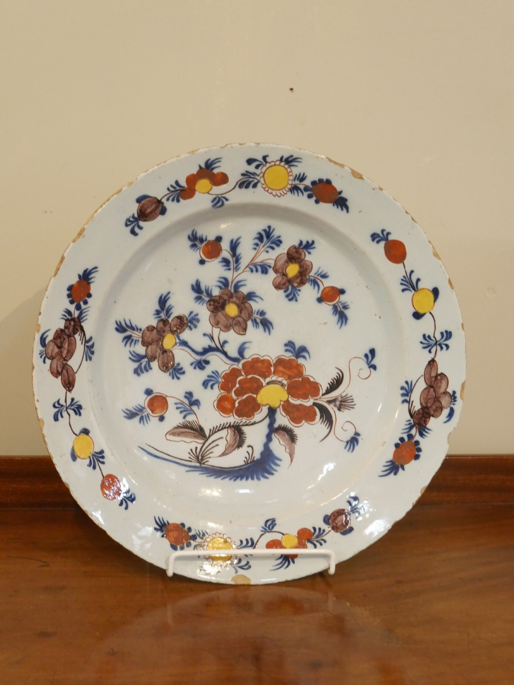 Pair 18thC English Delft Chargers View IV