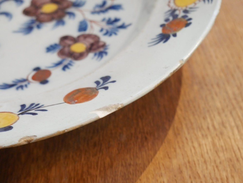 Pair 18thC English Delft Chargers View IX