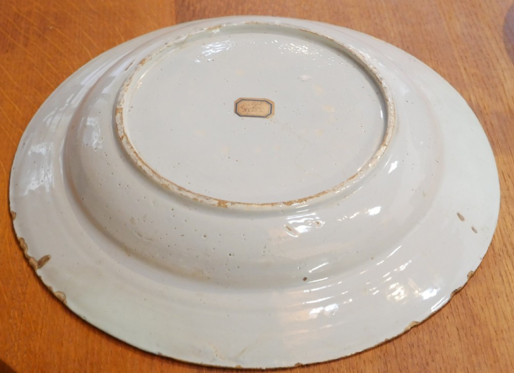 Pair 18thC English Delft Chargers View X