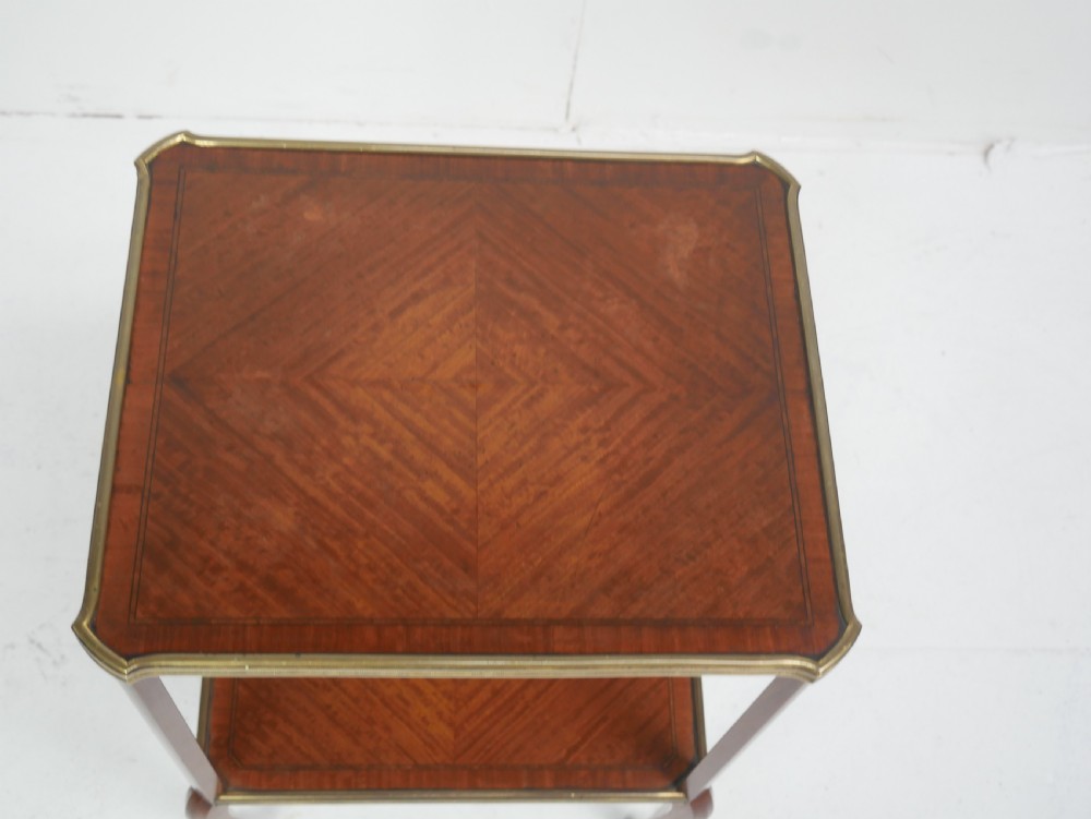 Neat Two Tier Side Table  36cm Wide View V