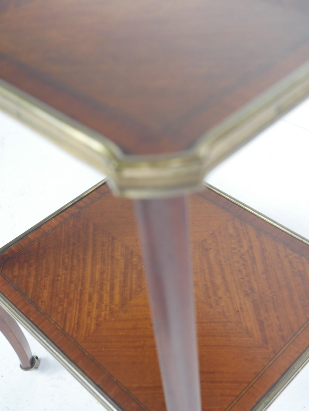 Neat Two Tier Side Table  36cm Wide View VIII