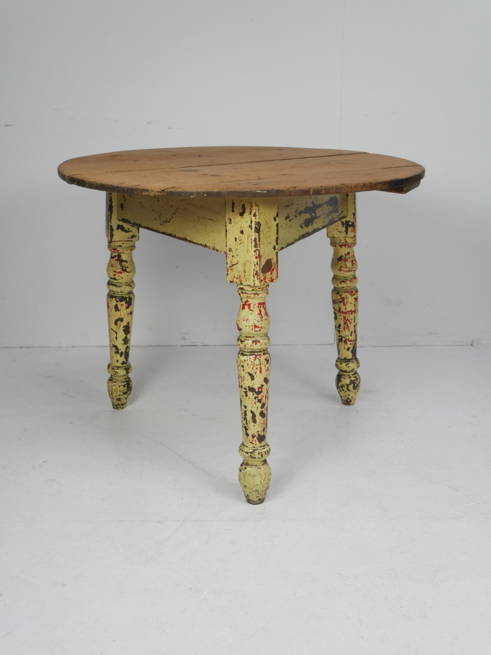 19thC Pine Cricket Table