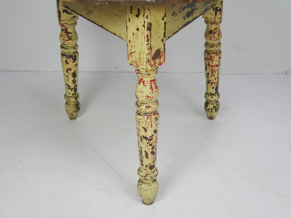 19thC Pine Cricket Table View III