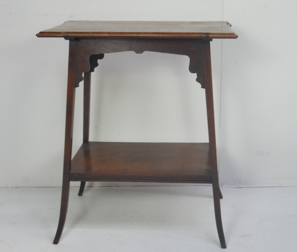Quality Oak Lamp Table View II