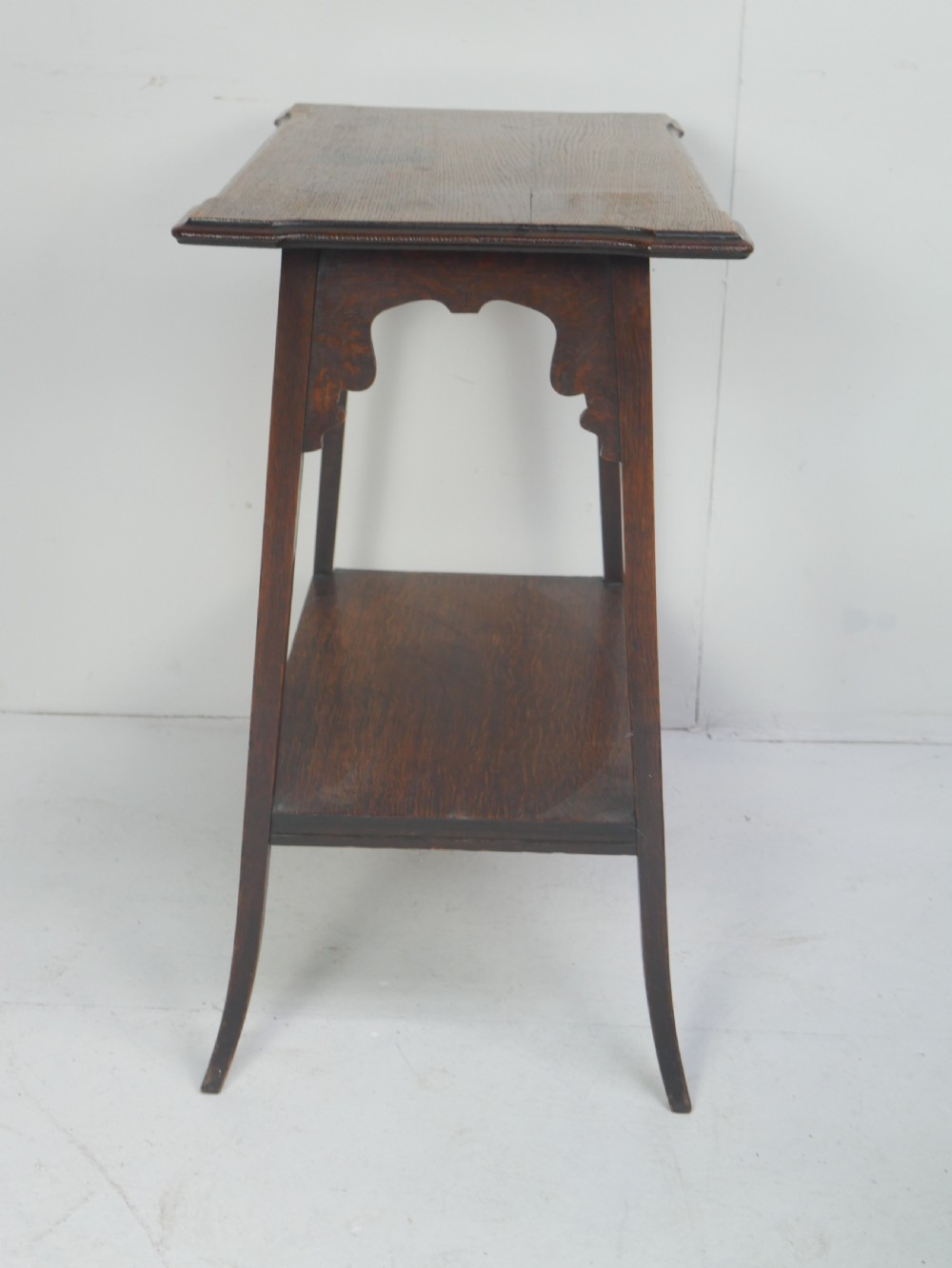 Quality Oak Lamp Table View IV