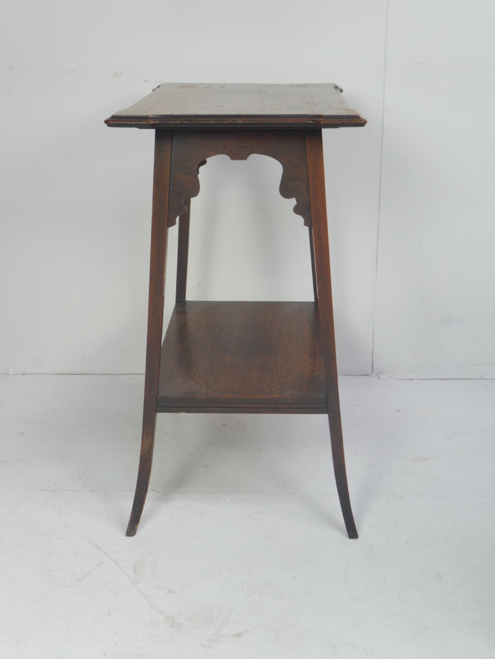 Quality Oak Lamp Table View IX