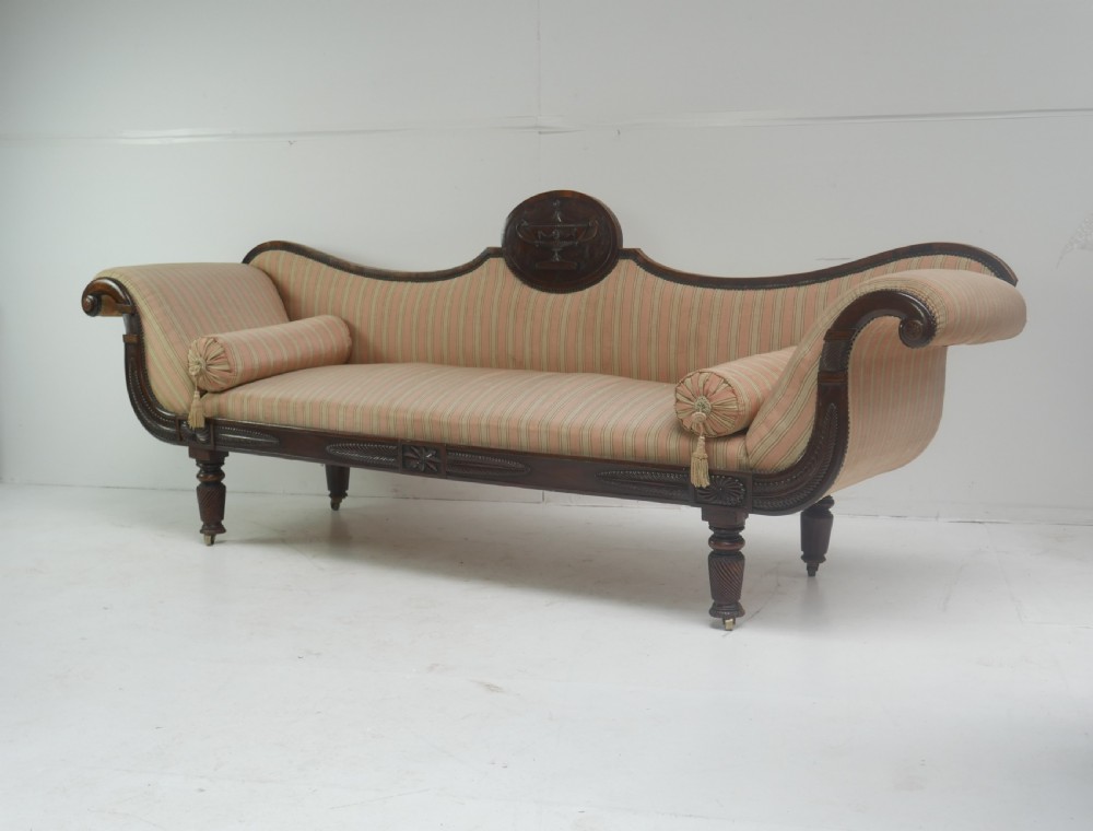 Large Irish Regency Sofa View XIV