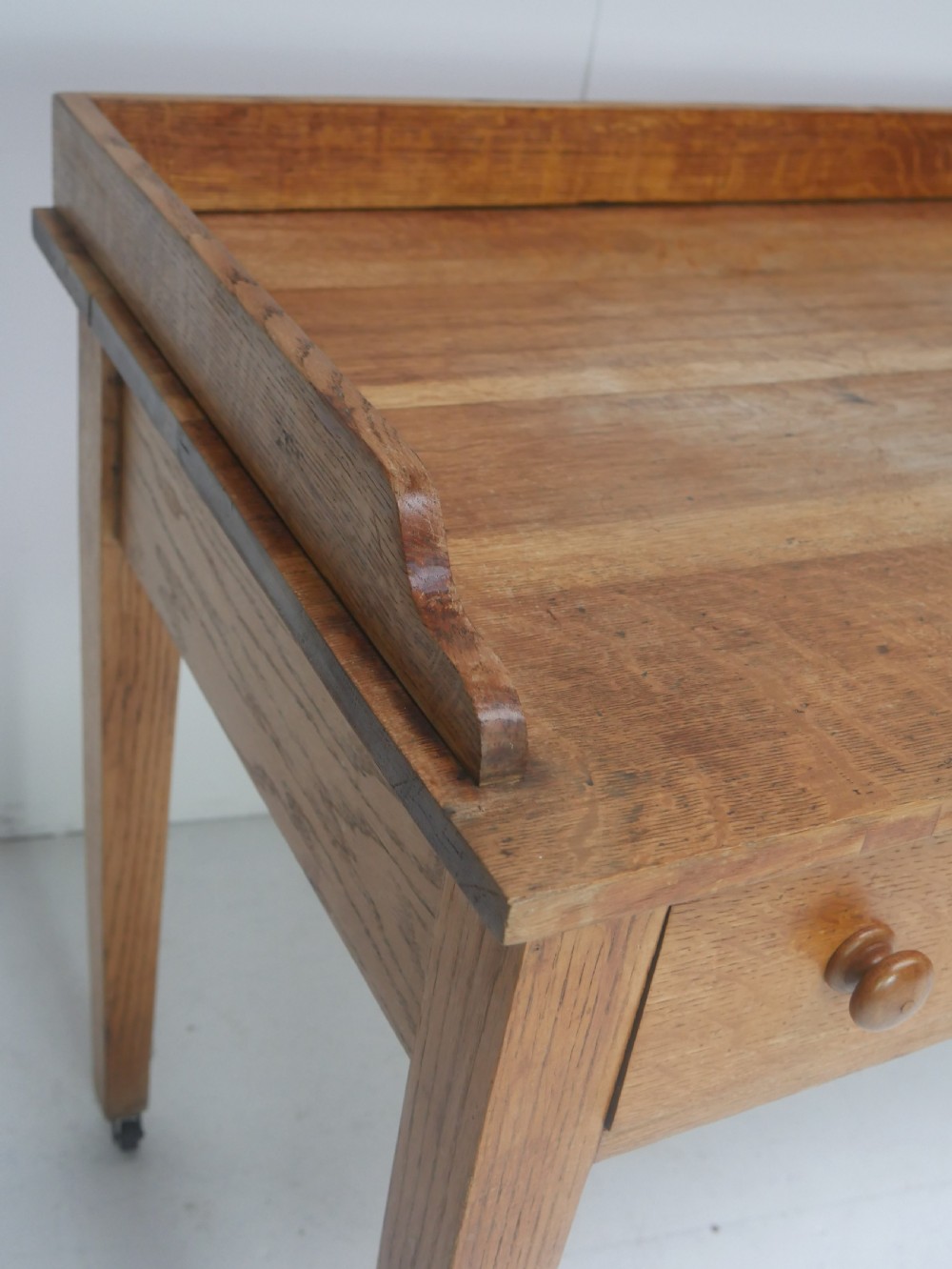 19thC Oak Writing Desk View IV
