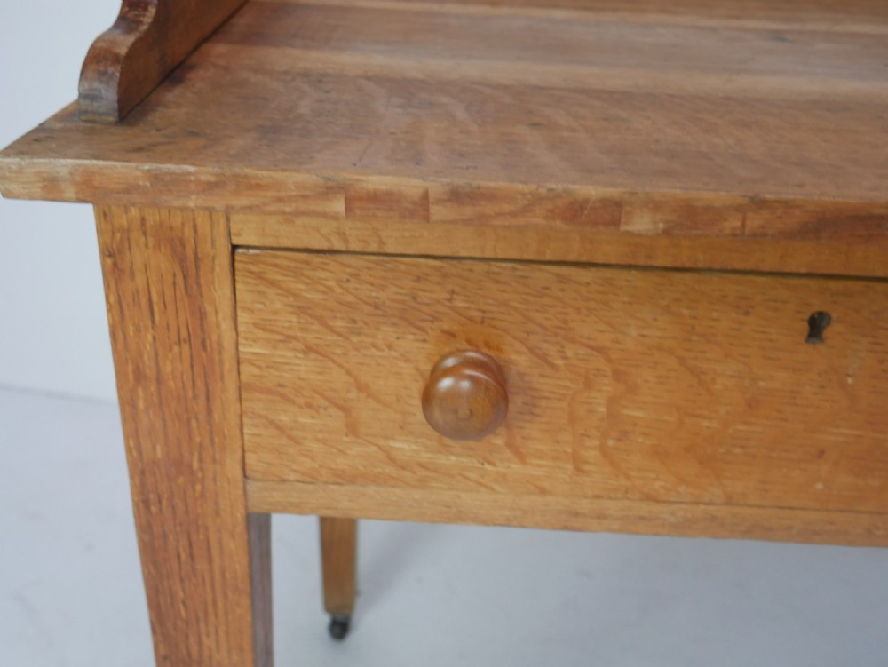 19thC Oak Writing Desk View V