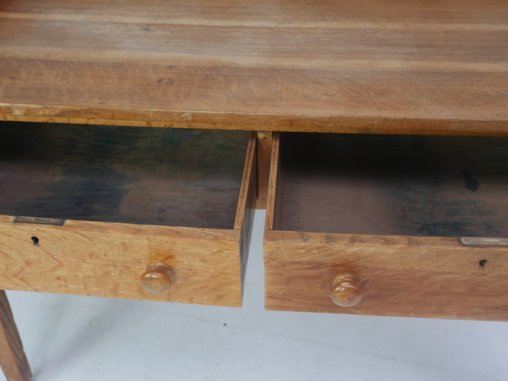 19thC Oak Writing Desk View VI