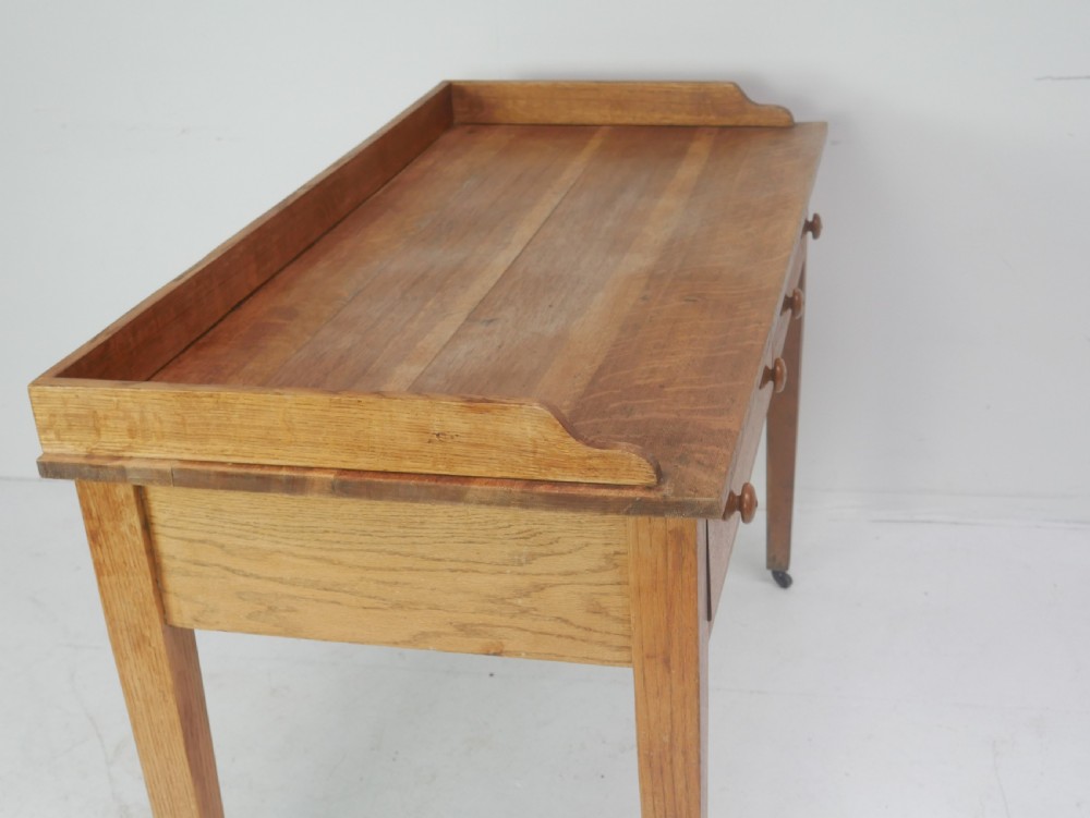 19thC Oak Writing Desk View VIII