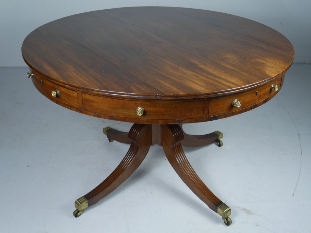 Regency Period Drum Table View XIII