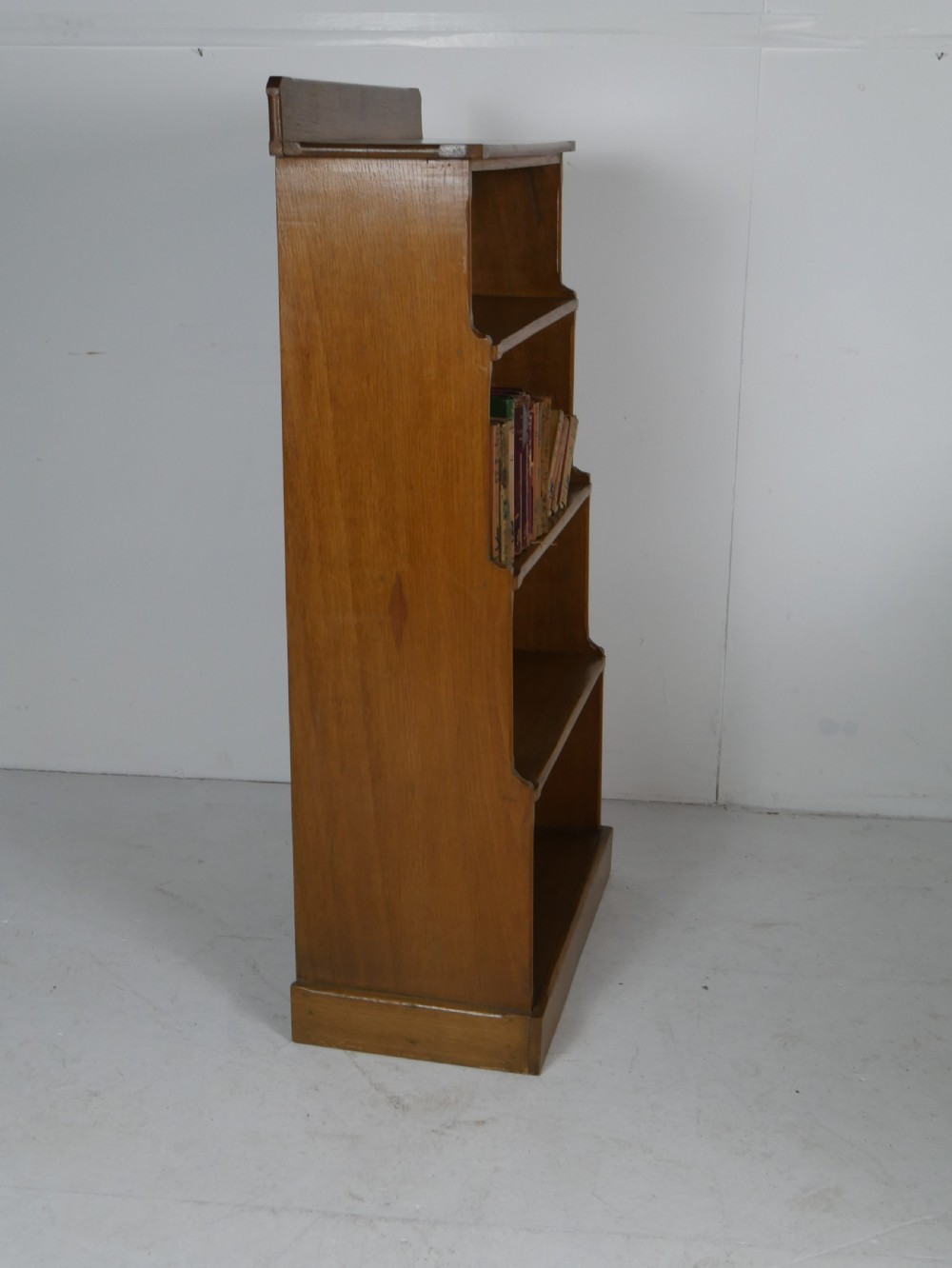 Oak Waterfall Bookcase View IX