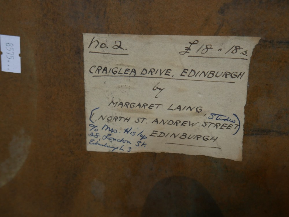 20th century Scottish oil by Margaret Laing View IV