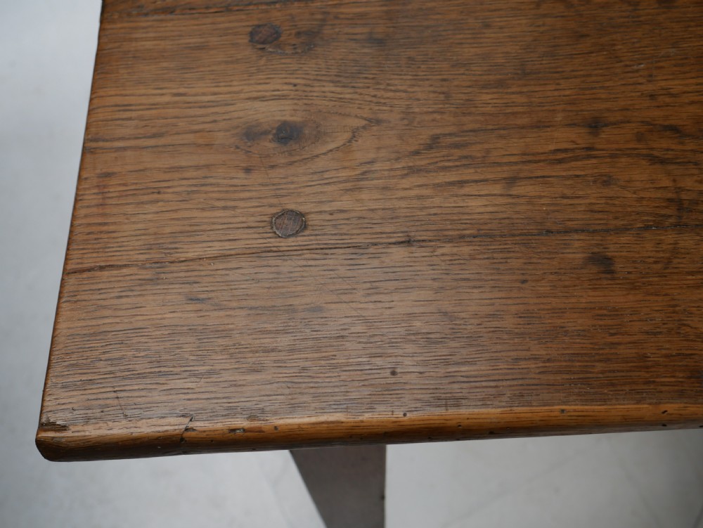19thC Oak Kitchen Dining Refectory Table View VIII