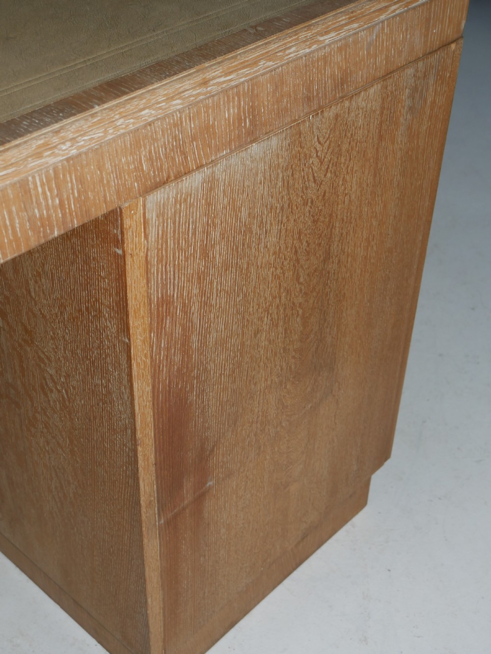 Large Limed Oak Kneehole Desk View XIII