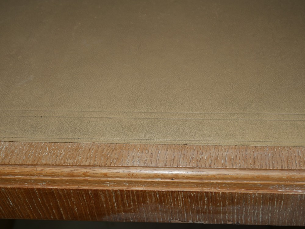 Large Limed Oak Kneehole Desk View XVII