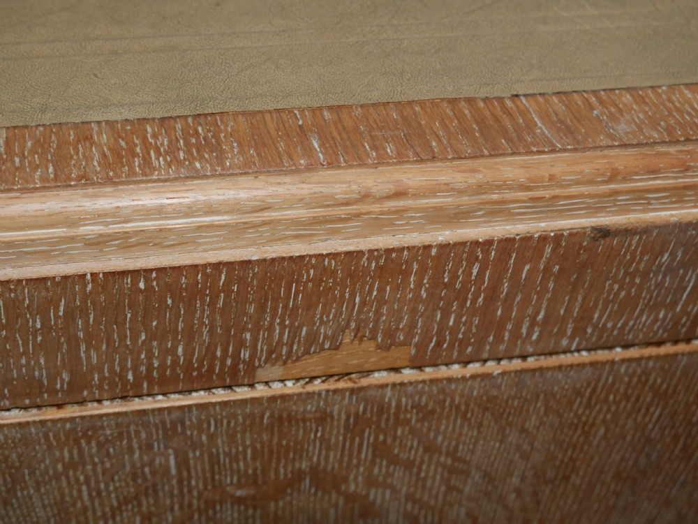 Large Limed Oak Kneehole Desk View XIX