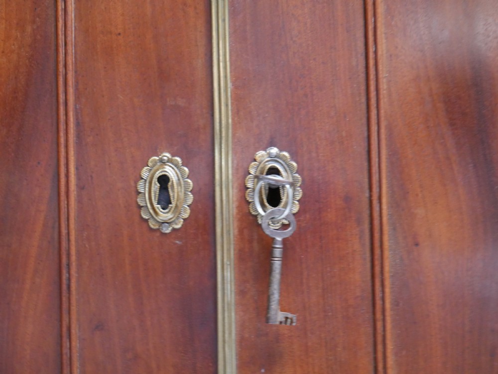 Tall Scottish Mahogany Linen Cupboard View II