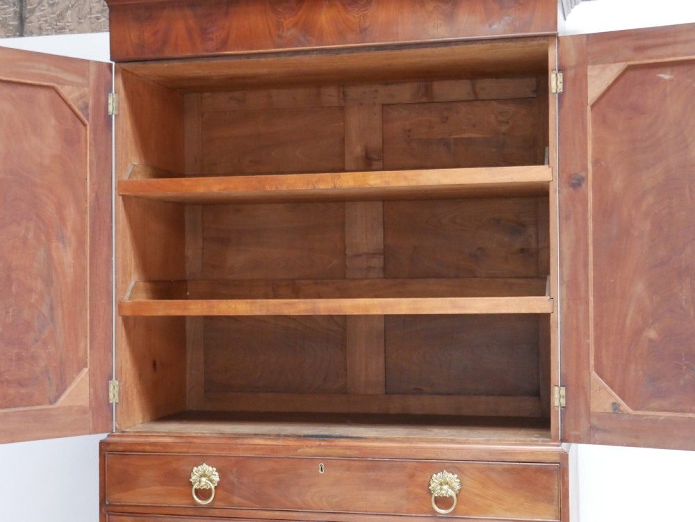 Tall Scottish Mahogany Linen Cupboard View V