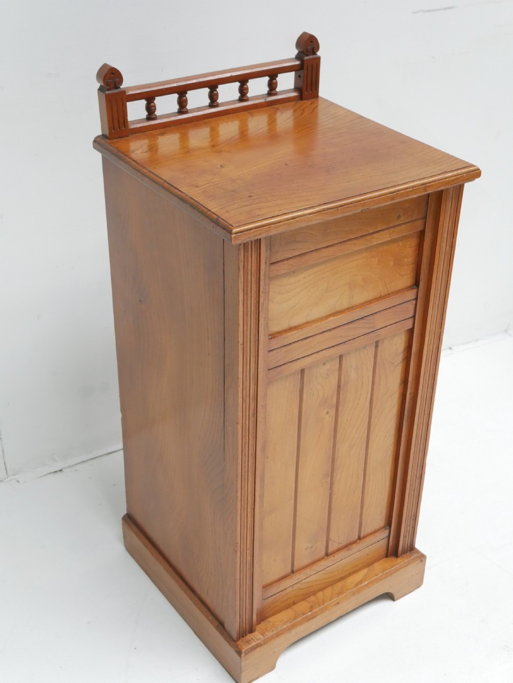 Solid Elm Bedside Cabinet