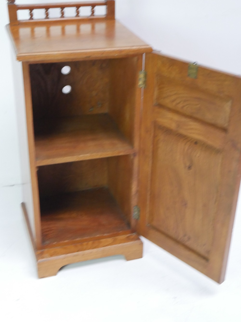 Solid Elm Bedside Cabinet View III