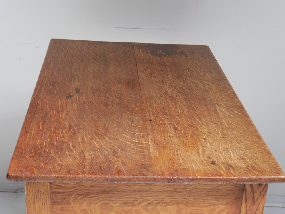 Tall Centre Oak Side Writing Desk View IV