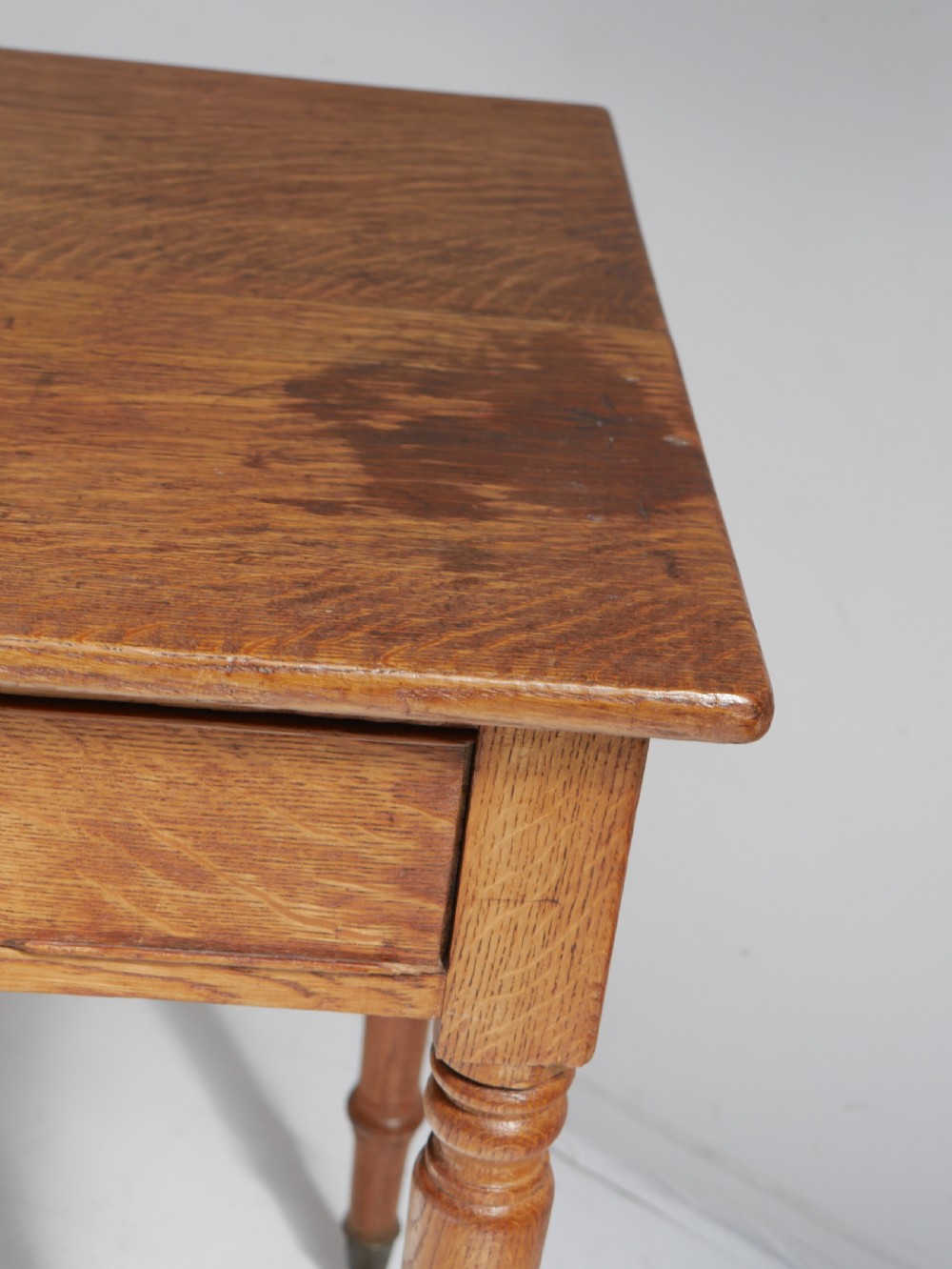 Tall Centre Oak Side Writing Desk View VI