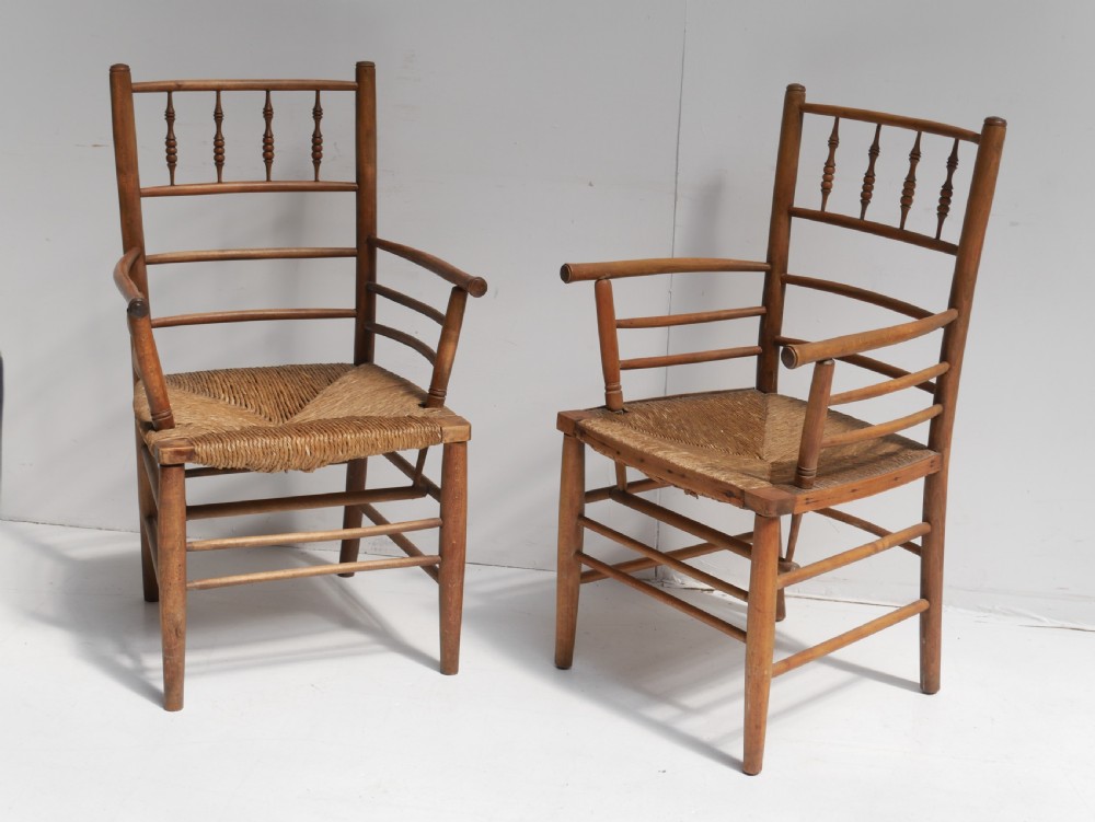 Matched Pair Sussex Arm Chairs View XII