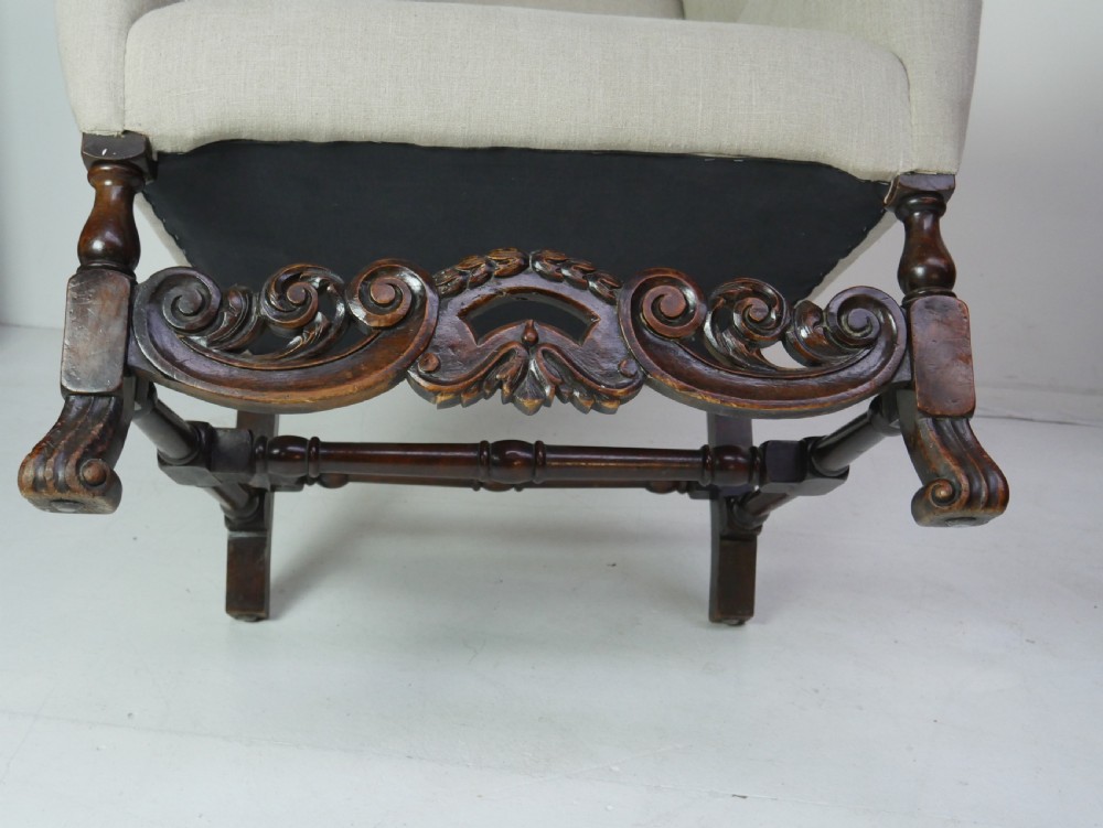 Linen Wing Armchair View II