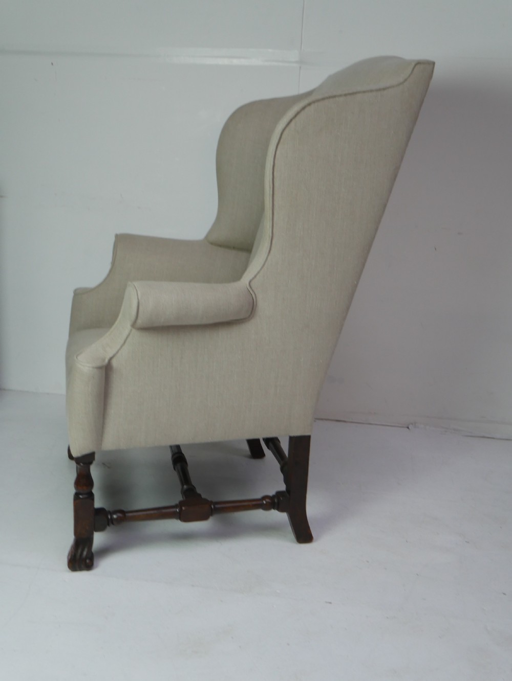 Linen Wing Armchair View V