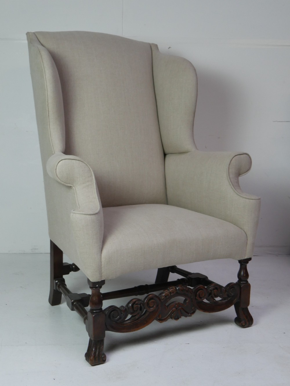 Linen Wing Armchair View VIII