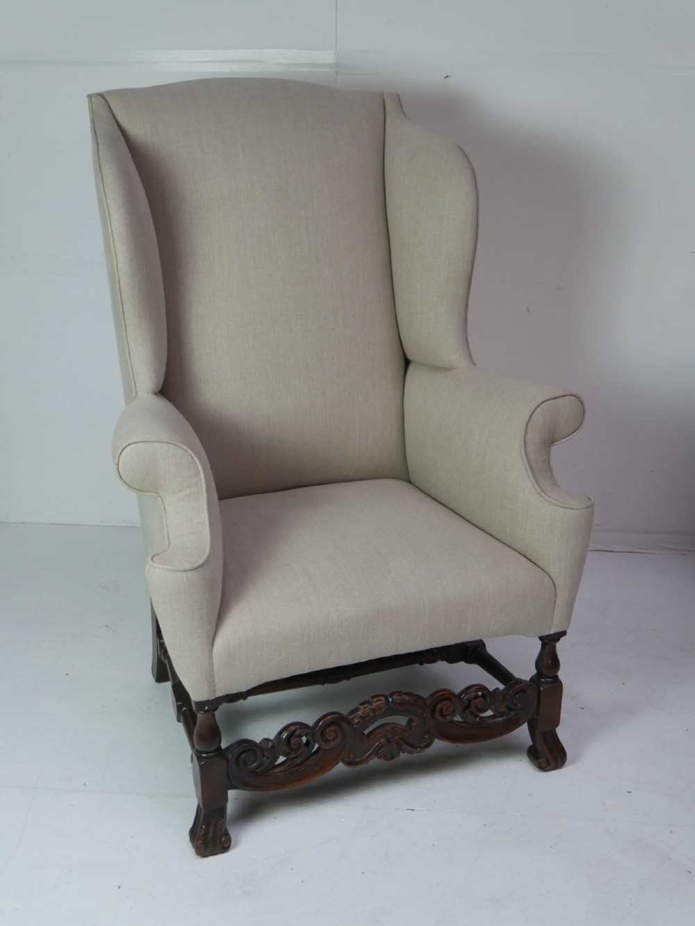 Linen Wing Armchair View X