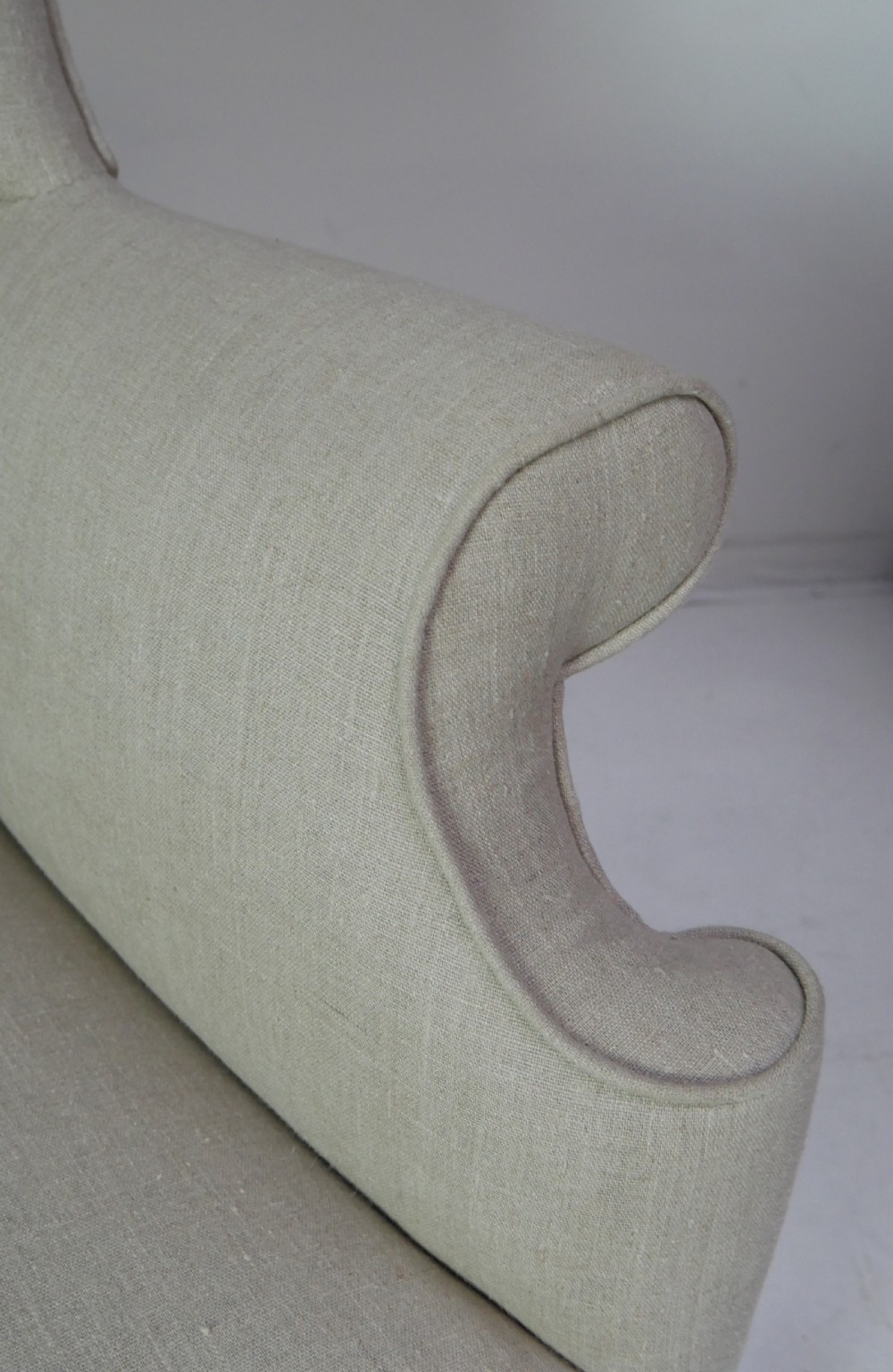 Linen Wing Armchair View XI