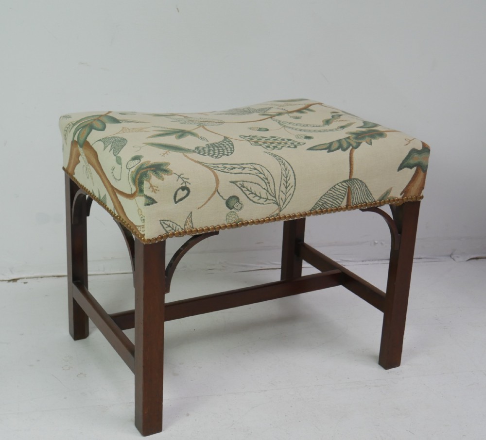 Georgian Stool Crewel Work