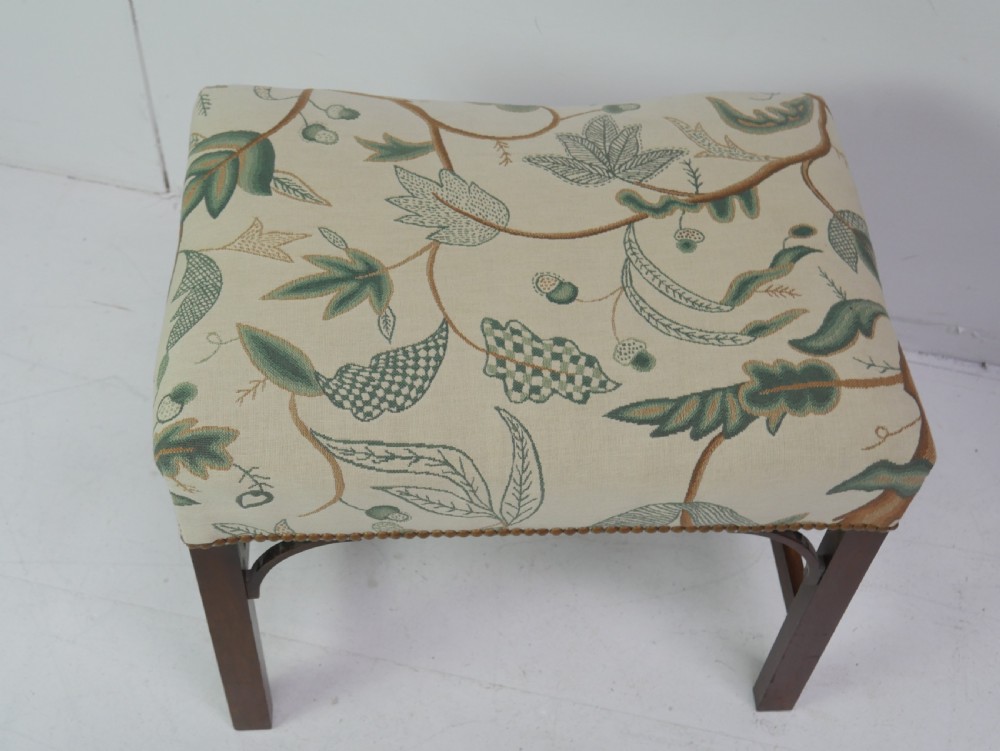 Georgian Stool Crewel Work View II