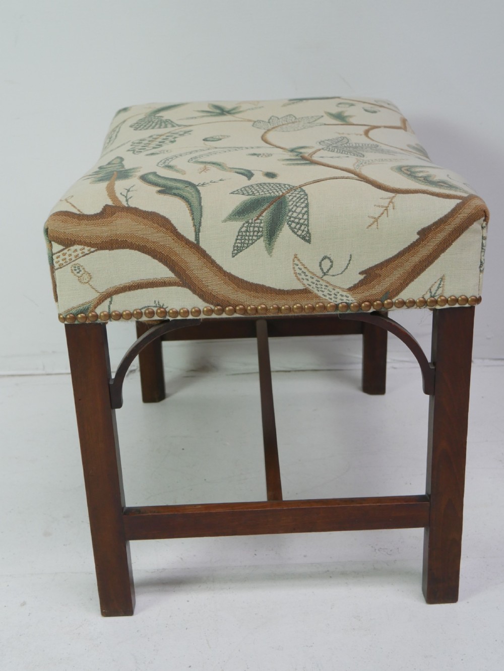 Georgian Stool Crewel Work View V