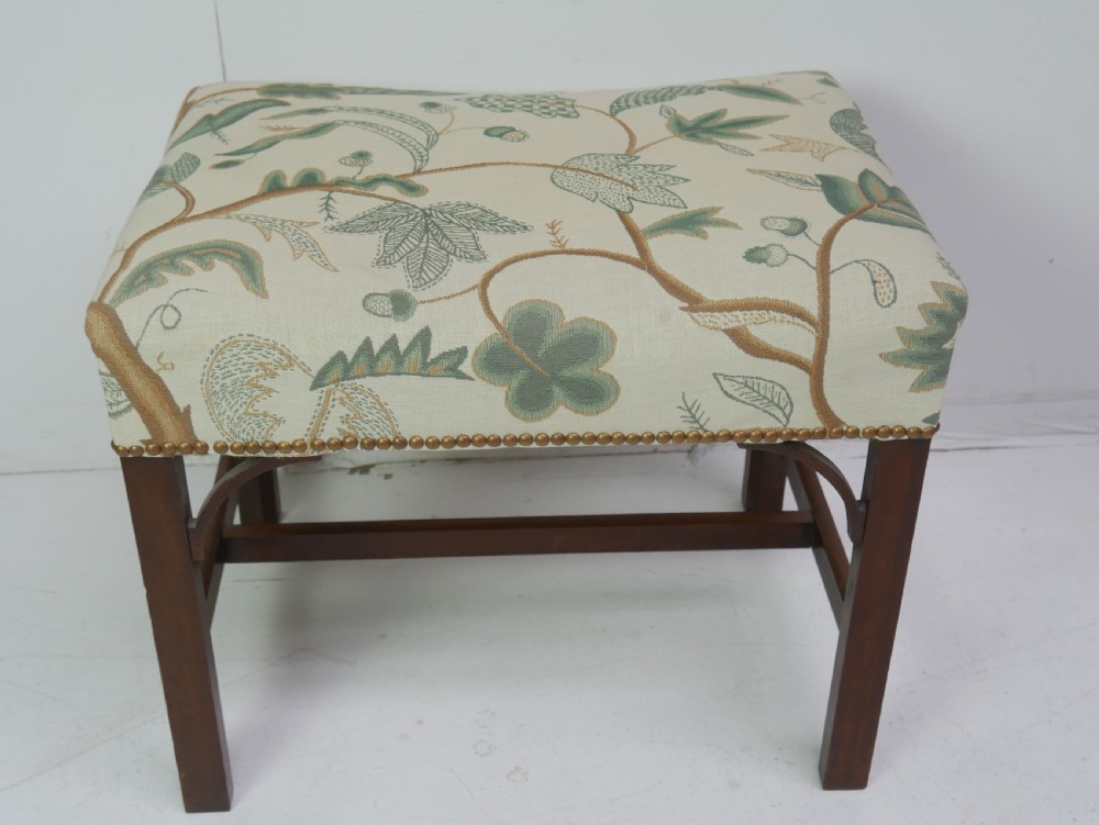 Georgian Stool Crewel Work View VI