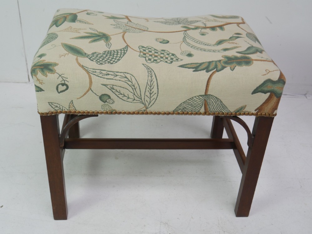 Georgian Stool Crewel Work View X