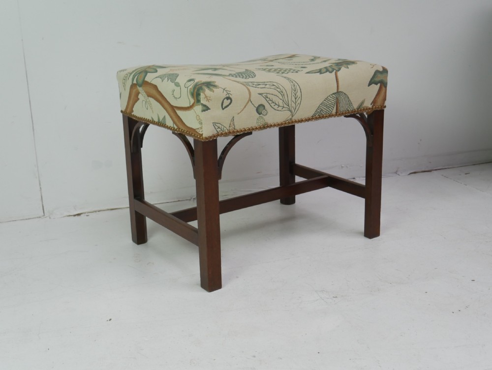 Georgian Stool Crewel Work View XII