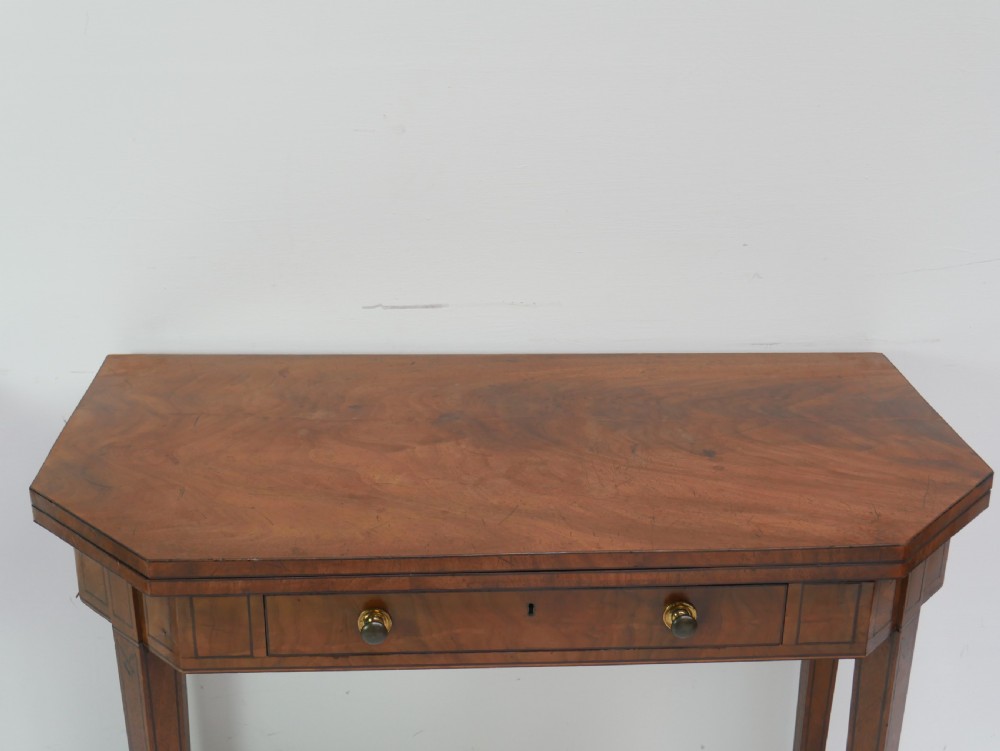 Pair Georgian Fold Over Tea Tables View III