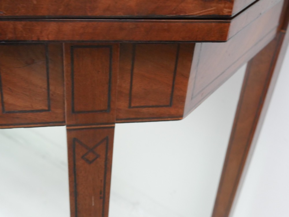 Pair Georgian Fold Over Tea Tables View VI