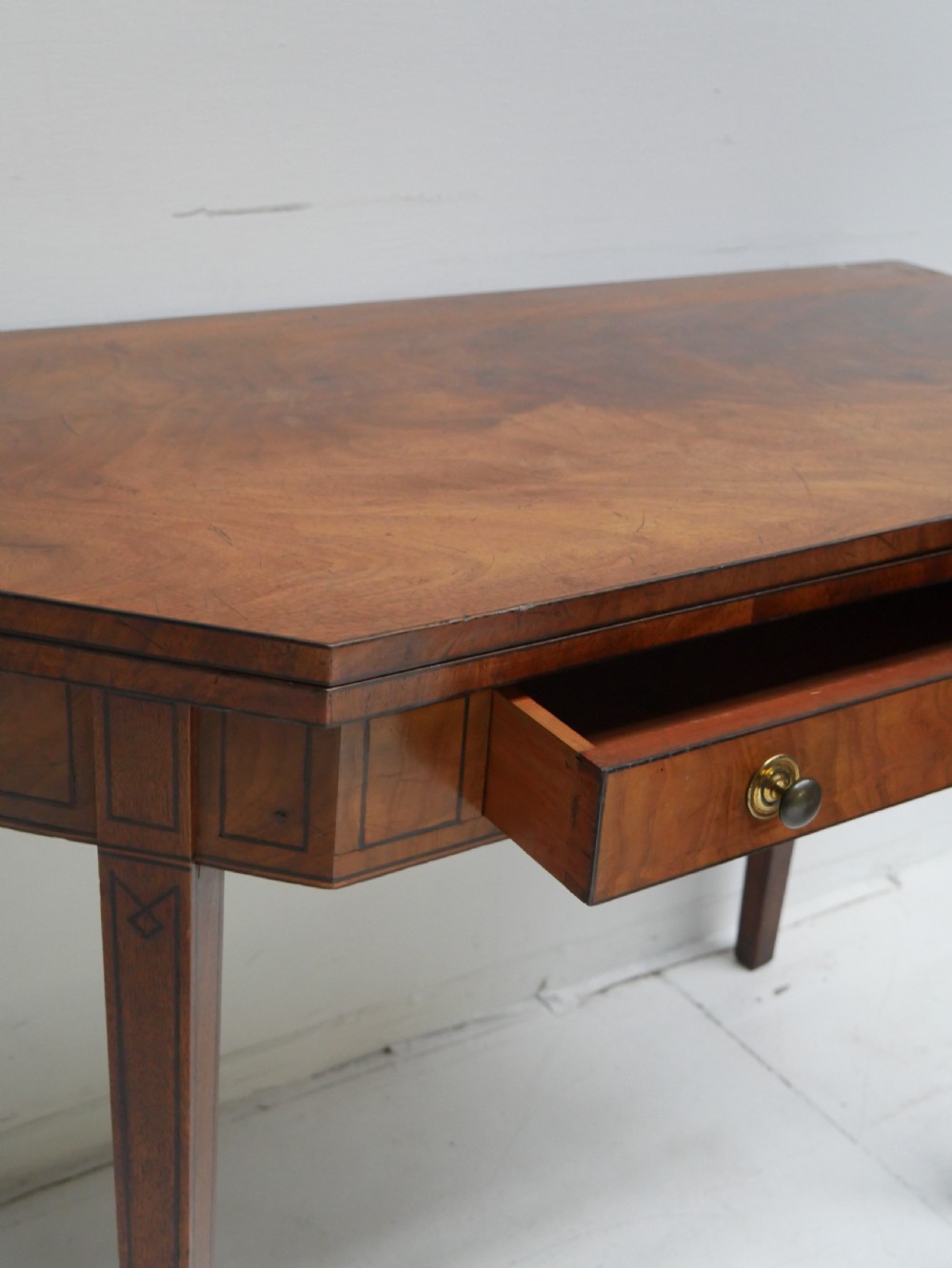 Pair Georgian Fold Over Tea Tables View IX