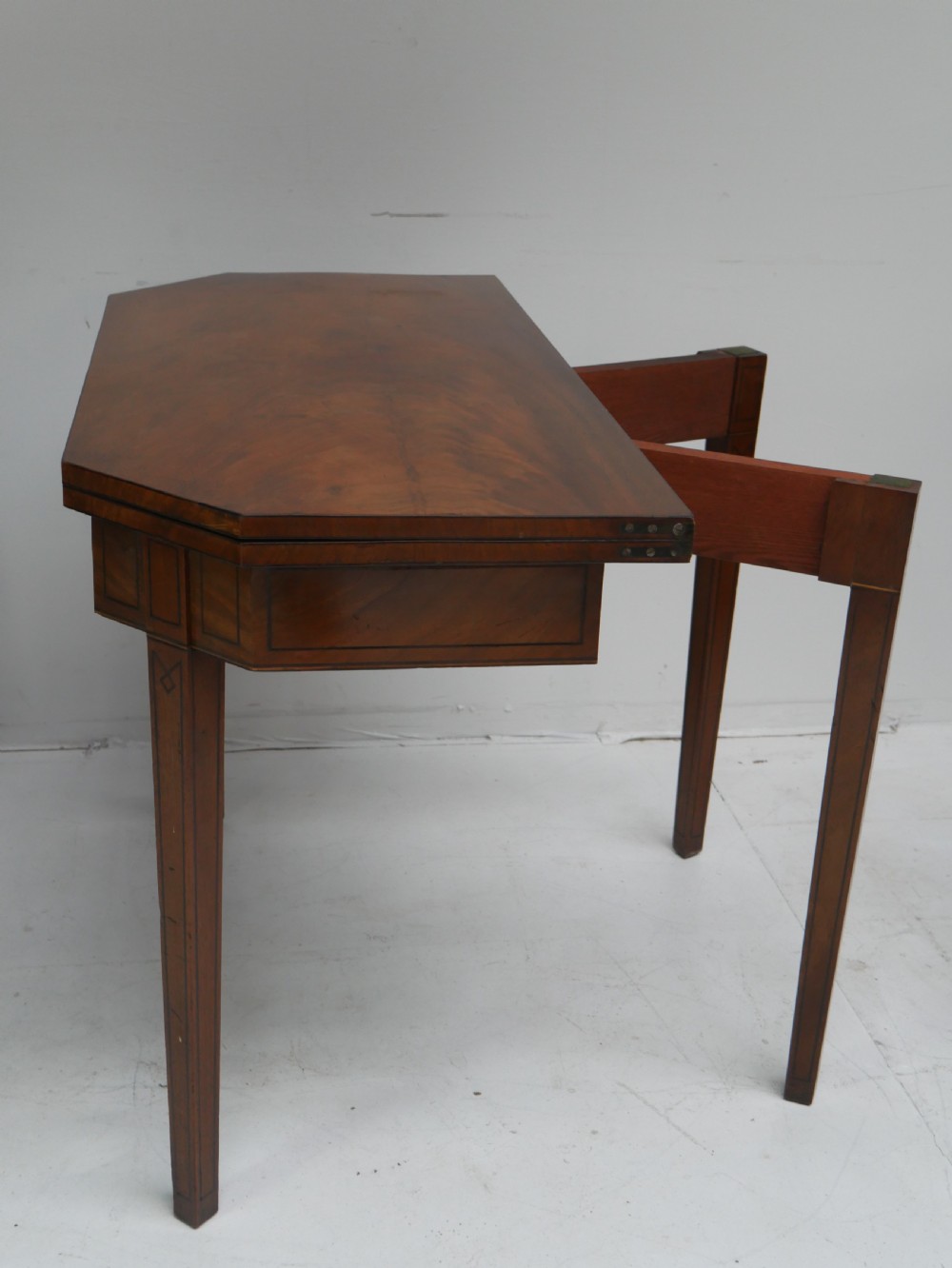 Pair Georgian Fold Over Tea Tables View X