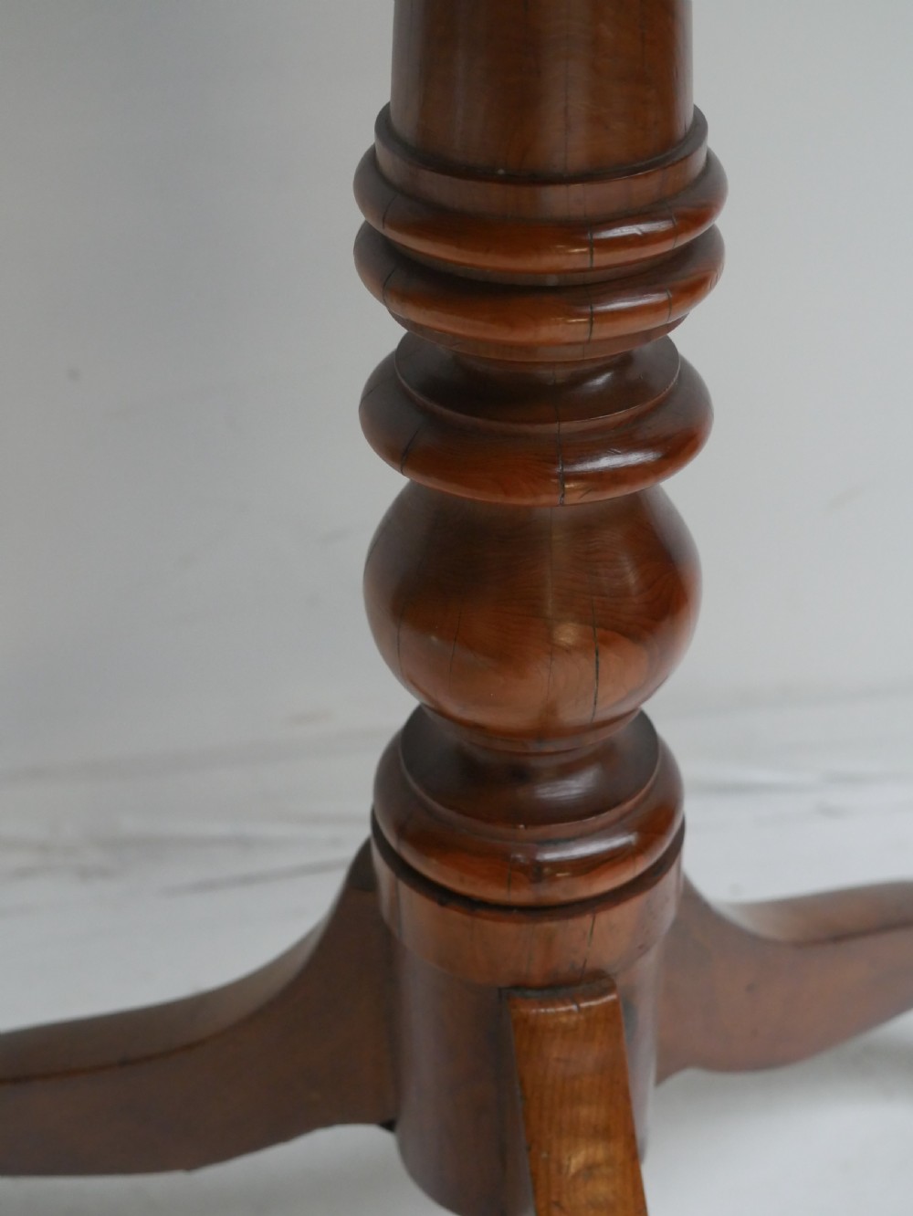 Antique Yew Lamp Table View VI