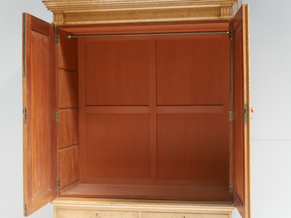 Large Birds Eye Maple Hanging Cupboard View III