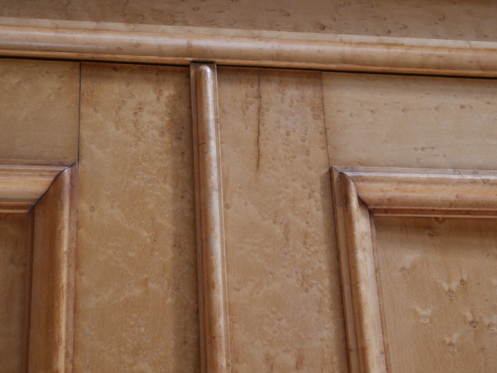 Large Birds Eye Maple Hanging Cupboard View IX
