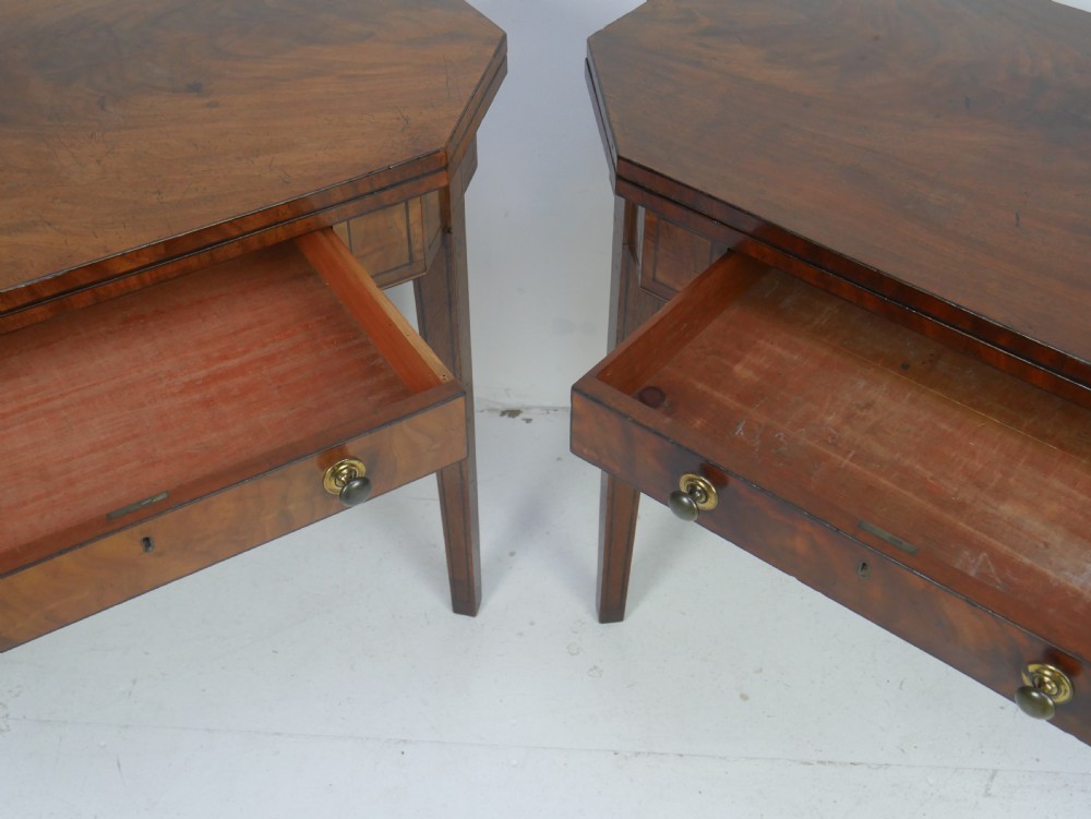 Pair Georgian Fold Over Tea Tables View XIV